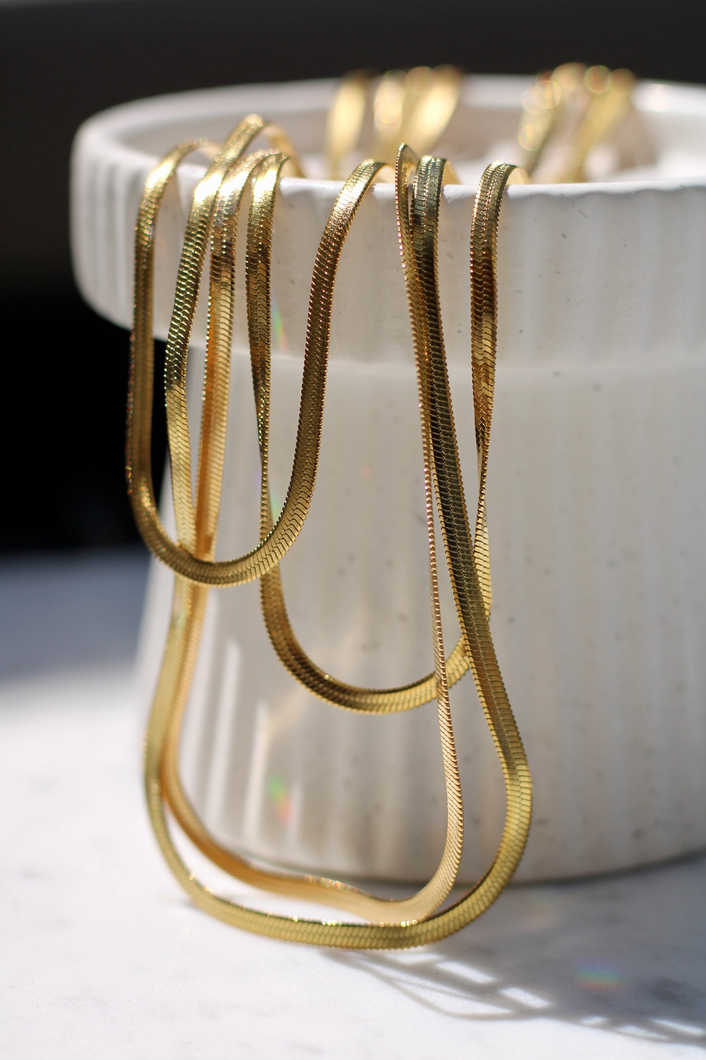 Aura Herringbone Necklace