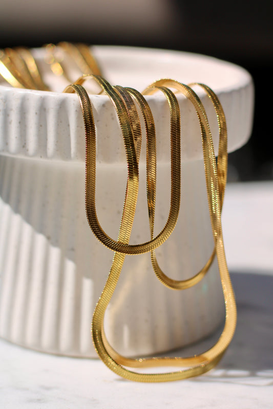 Aura Herringbone Necklace